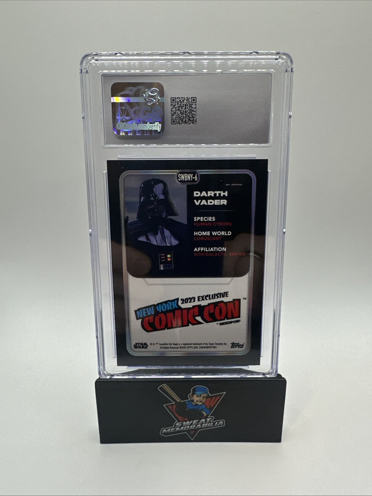 2023 DARTH VADER STAR WARS NY COMIC CON EXCLUSIVE Sparkle #SWBNY-6 CGC 9