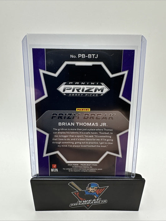 2024 Panini Prizm Draft Picks - Prizm Break #PB-BTJ Brian Thomas Jr. (RC)