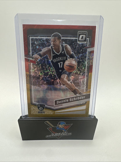 2023-24 Donruss Optic Red & Gold International /99 Dennis Schröder