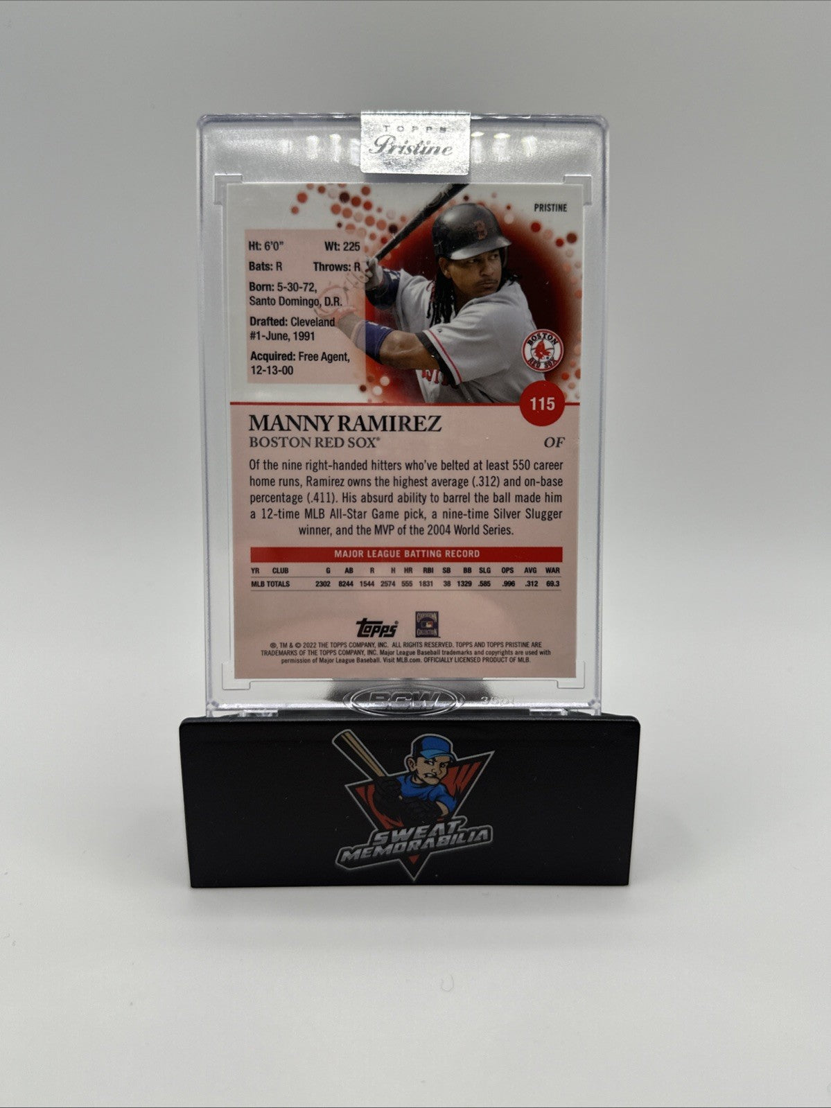 2022 Topps Pristine #115 Manny Ramirez Encased Pristine Refractor