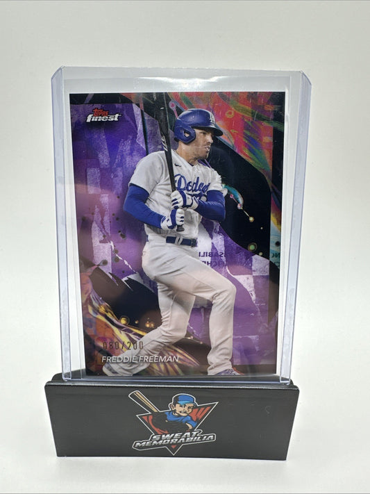 2024 Topps Finest - Uncommon Purple Refractor #126 Freddie Freeman /200