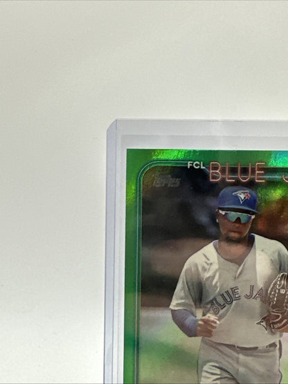 2024 Topps Pro Debut Emmanuel Bonilla Green Foil # 93/99. FCL Blue Jays
