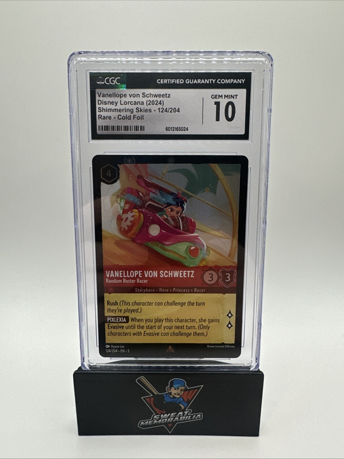 2024 Disney Lorcana Shimmering Skies Vanellope von Schweetz #124/204 CGC 10