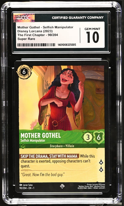 2023 Disney Lorcana The First Chapter Mother Gothel Super Rare CGC 10