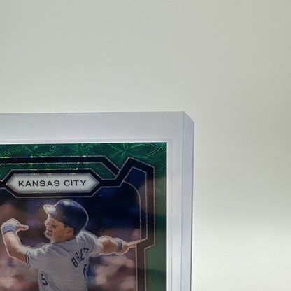 George Brett 2024 Panini Prizm Green Scope Prizm #41/75 Kansas City Royals