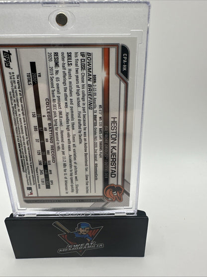 Heston Kjerstad 2021 Bowman Chrome Auto W/ Mag Orioles