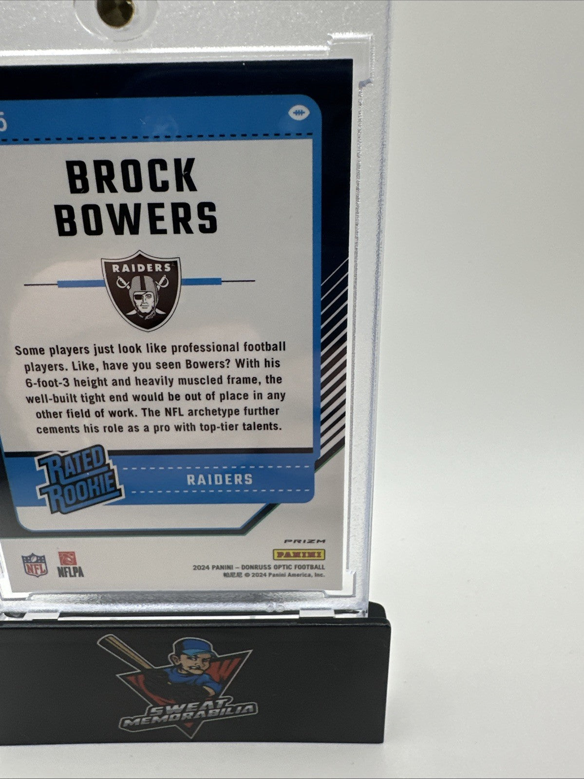 2024 Panini Optic Brock Bowers Rocket Emoji