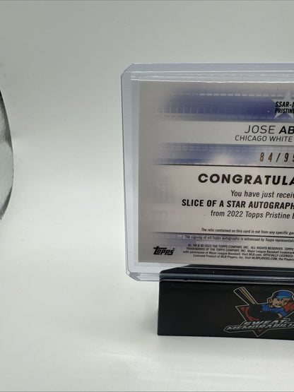 2022 Topps Pristine Slice of the Star Auto Relics Jose Abreu #SSAR-JA Auto
