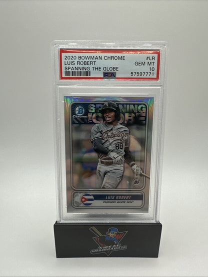 2020 Bowman Chrome Luis Robert Spanning The Globe #STG-LR PSA 10 Rookie RC Card