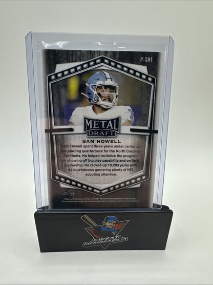 2022 Leaf Draft Metal Portrait Purple Crystal Sam Howell #P-SH1 Rookie RC