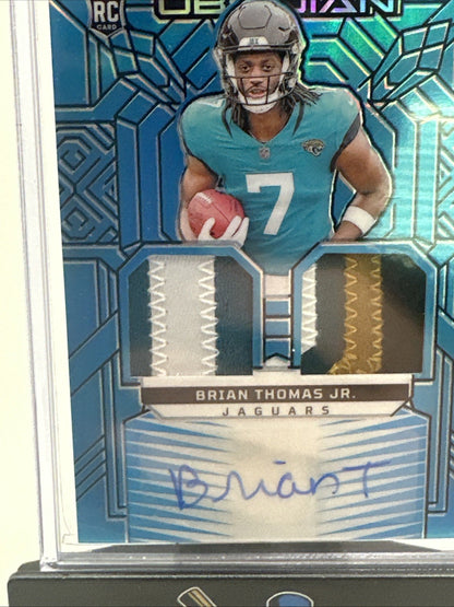 Brian Thomas Jr. 2024 Obsidian RPA Blue 23/25 Auto Dual Patch. Nice Patches!!!