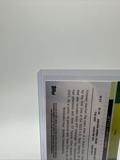 2024 Topps Chrome Tennis Black Refractor /499 OTTO VIRTANEN