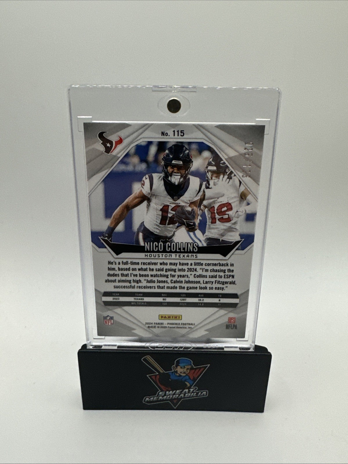2024 Panini Phoenix #115 Gold Fade Nico Collins /125 Texans