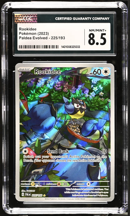 Pokemon 2023 Paldea Evolved Rookidee #225/193 CGC 8.5