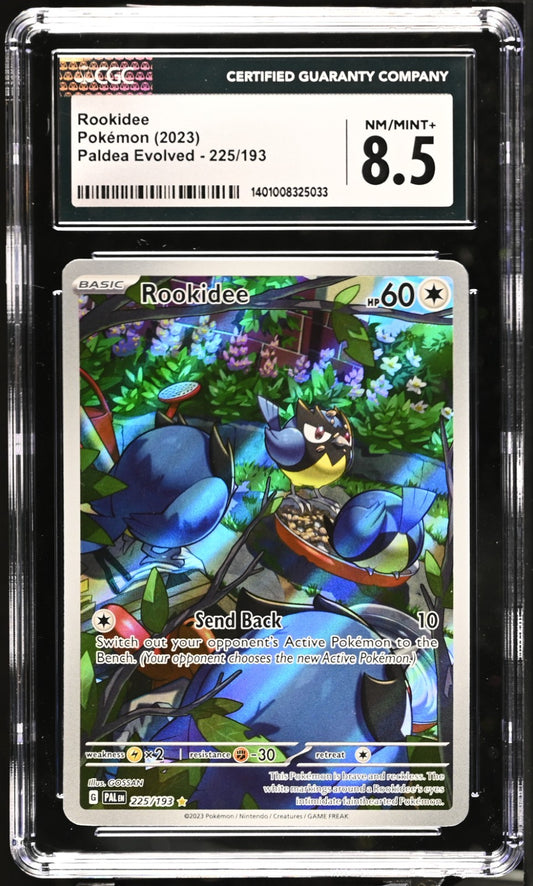 Pokemon 2023 Paldea Evolved Rookidee #225/193 CGC 8.5