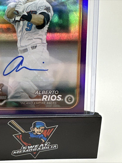2024 topps pro debut alberto rios auto purple 160 /299