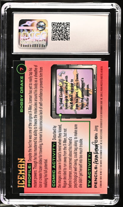 1995 FLEER ULTRA X-MEN CHROMIUM  ICEMAN # 7 CGC 10