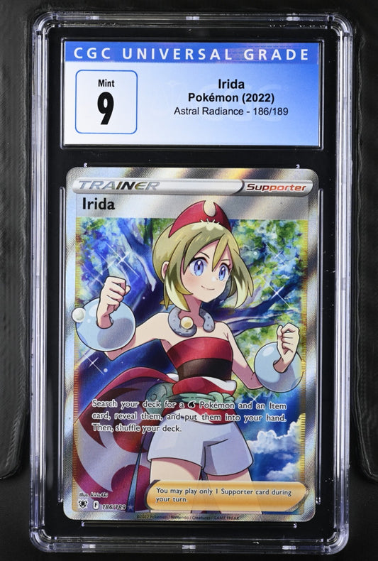 Pokemon 2022 Astral Radiance Irida #186/189 CGC 9