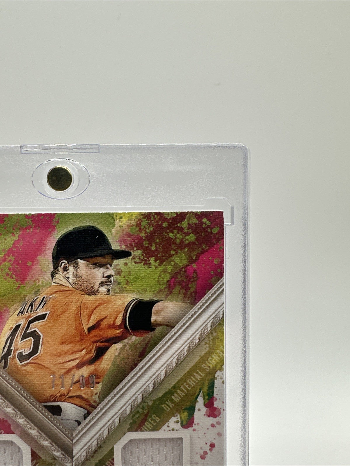 2021 Diamond Kings #DKMS-KA Duel Jersey Auto Keegan Akin Baltimore Orioles /99