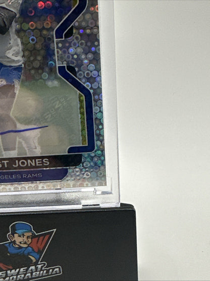 ERNEST JONES 2021 PANINI PRIZM SILVER DISCO NO HUDDLE ROOKIE AUTO RC #421
