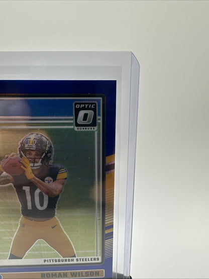 2024 Panini Donruss Optic - Rated Rookie Roman Wilson #285 Blue Prizm (RC)