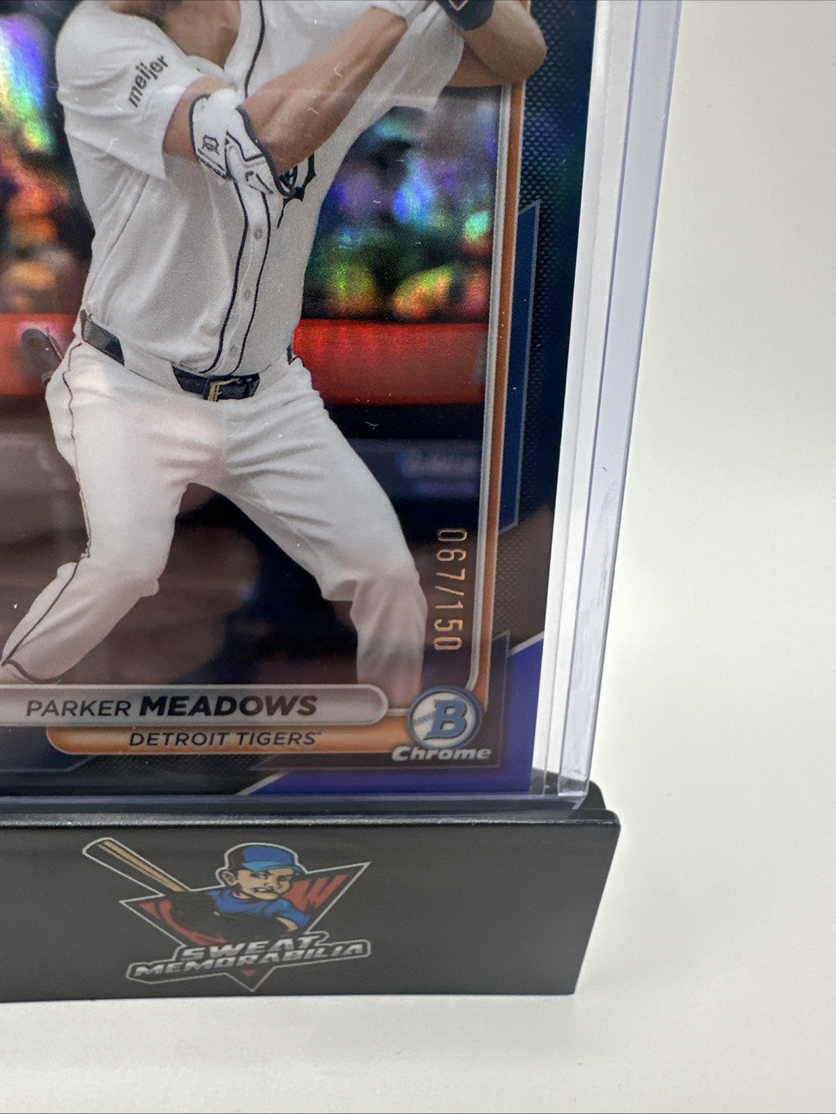 2024 Bowman Chrome - Parker Meadows #98 Fuchsia Refractor /150 (RC)