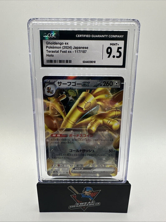 Gholdengo ex 117/187 Sv8a: Terastal Fest Ex Holo (Japanese) CGC 9.5