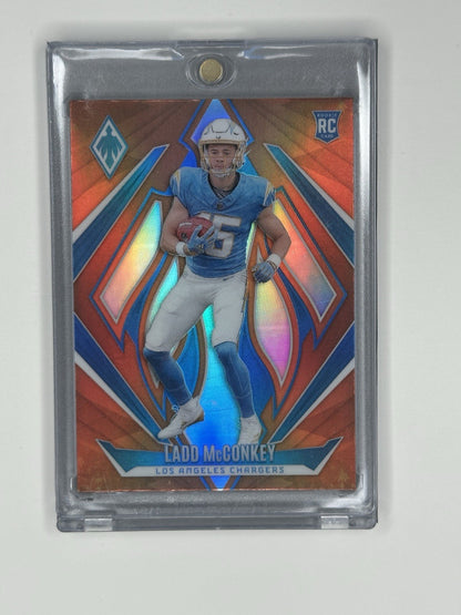 2024 Panini Phoenix Football Ladd McConkey #216 Orange Prizm