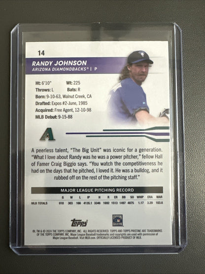 2024 Pristine Randy Johnson Green Refractor /150