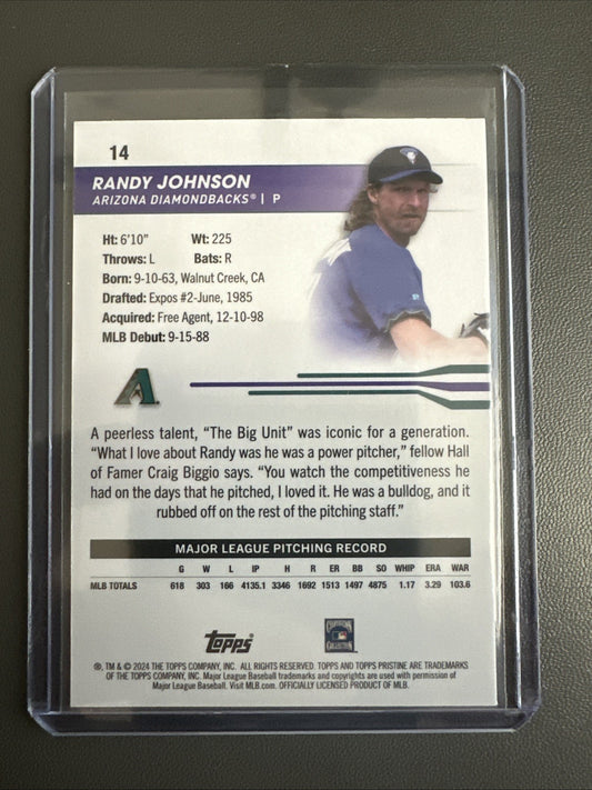 2024 Pristine Randy Johnson Green Refractor /150