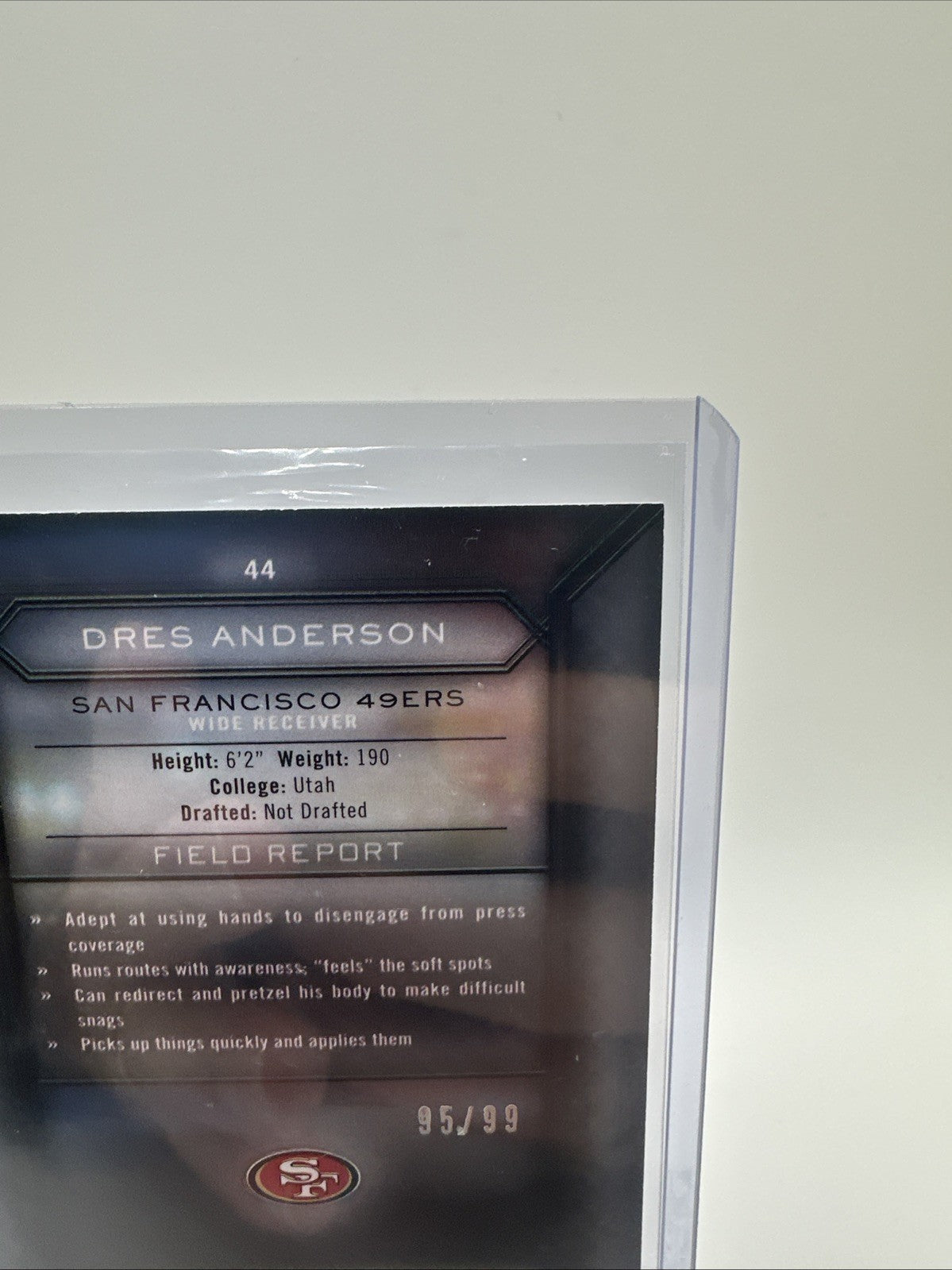 2015 Topps Chrome Rookie Auto  #44 DRES ANDERSON  RC 