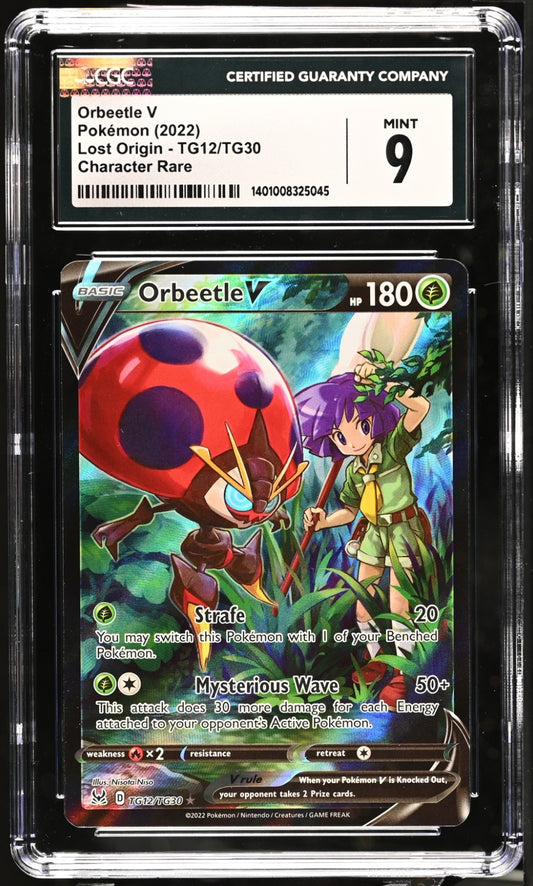 Pokemon 2022 Lost Origin Orbeetle V #TG12/TG30 CGC 9
