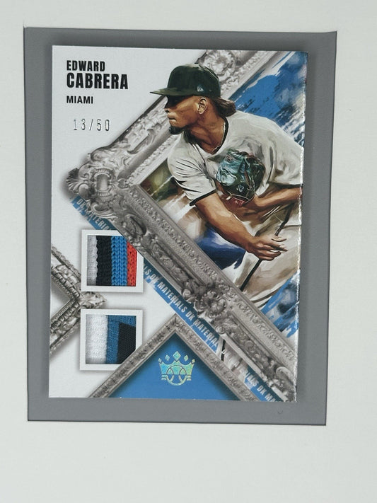 2022 Panini Diamond Kings #DKM-EC Materials Edward Cabrera 13/50