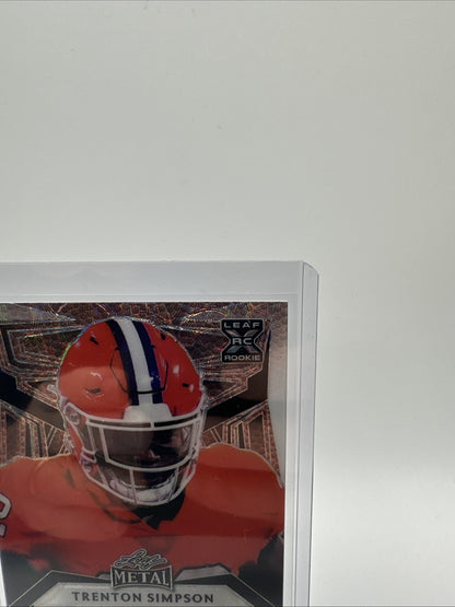 2023 Leaf Metal Trenton Simpson Rookie College Football 5/5
