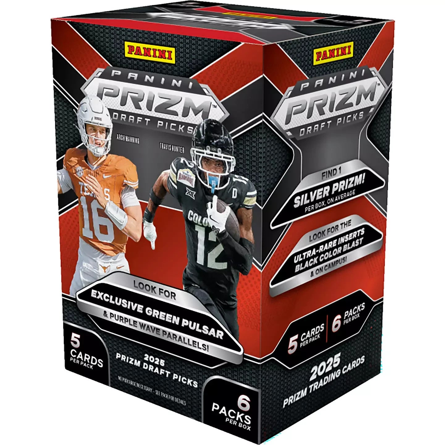 2025 Panini Prizm Draft Picks College Football Blaster Box