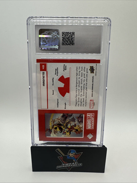 2021-22 Upper Deck Marvel Annual #49 Magneto Silver Sparkle CGC 10