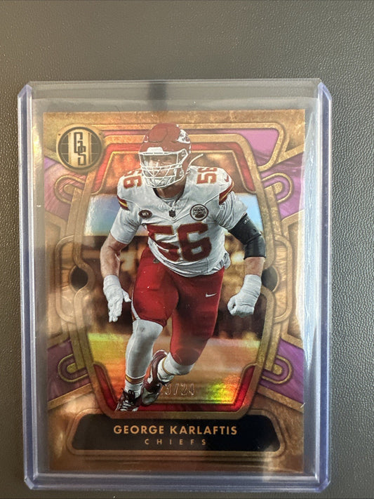 2024 Panini Gold Standard George Karlaftis #48 /24 Chiefs
