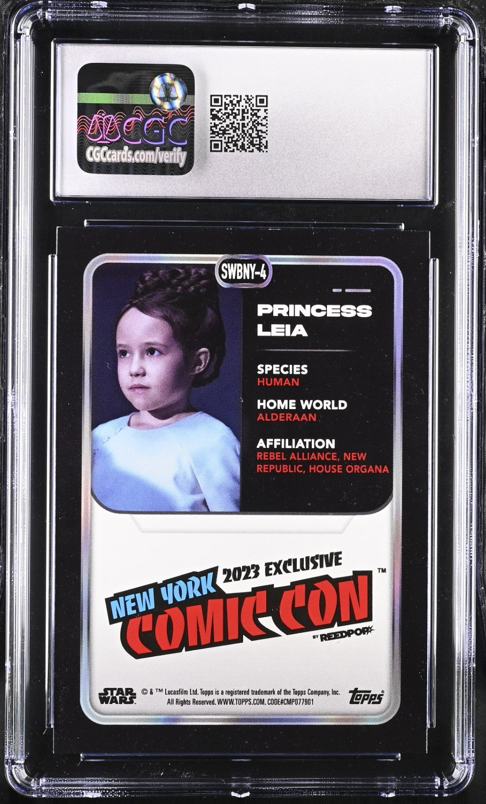Princess Leia 2023 Star Wars High Tek New York Comic Con Excl. #SWBNY-4 CGC 9
