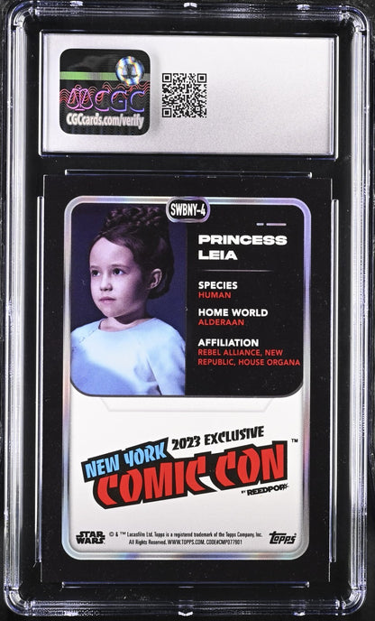 Princess Leia 2023 Star Wars High Tek New York Comic Con Excl. #SWBNY-4 CGC 9
