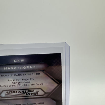 2015 Topps Field Access Adrenaline Rush Green #ARA-MI Mark Ingram /99