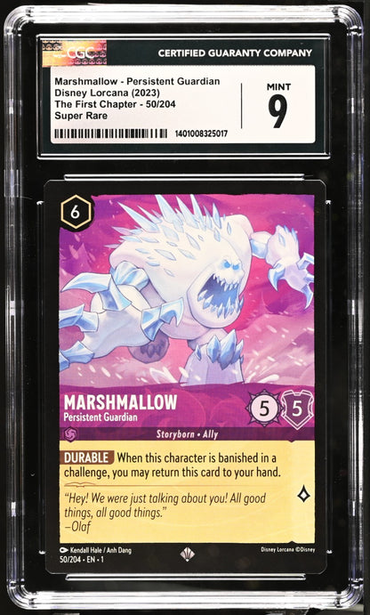 Disney Lorcana The First Chapter Marshmallow Persistent Guardian #50/204 CGC 9