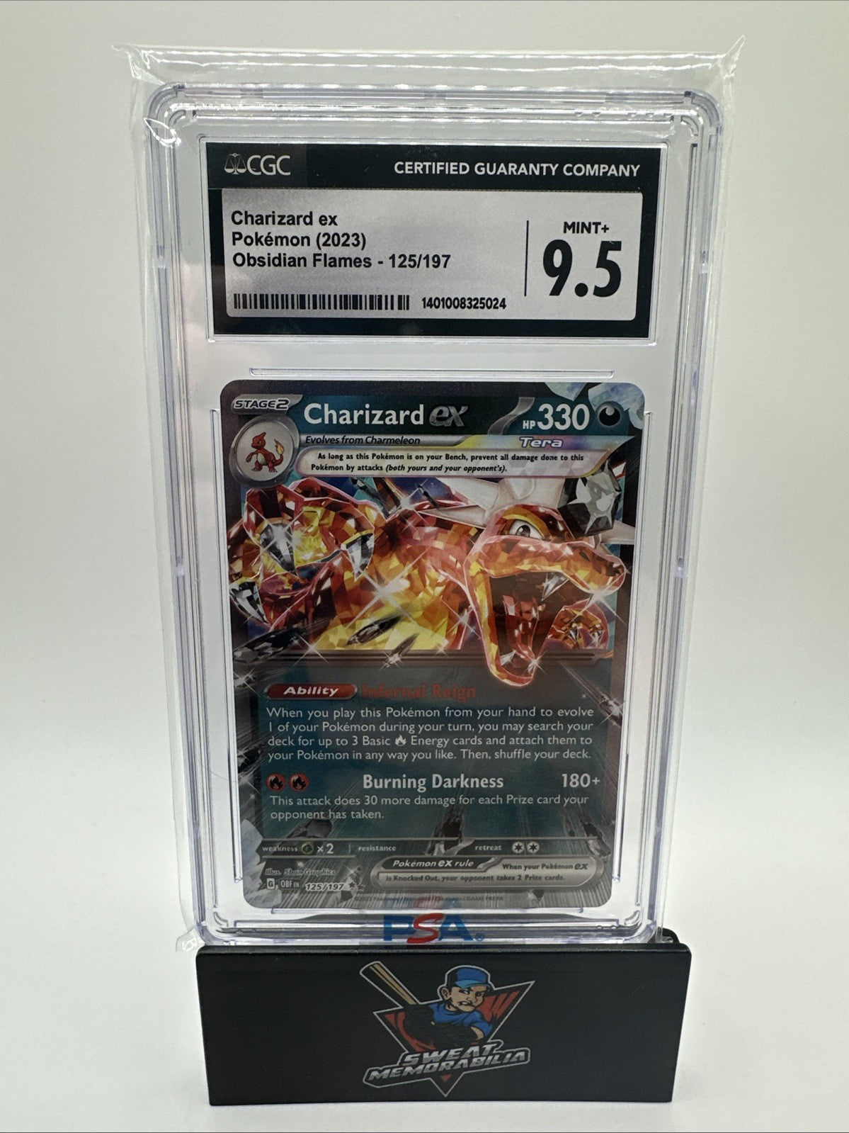 Pokemon TCG Charizard EX Paldean Fates #54 CGC Graded 9.5 X 1