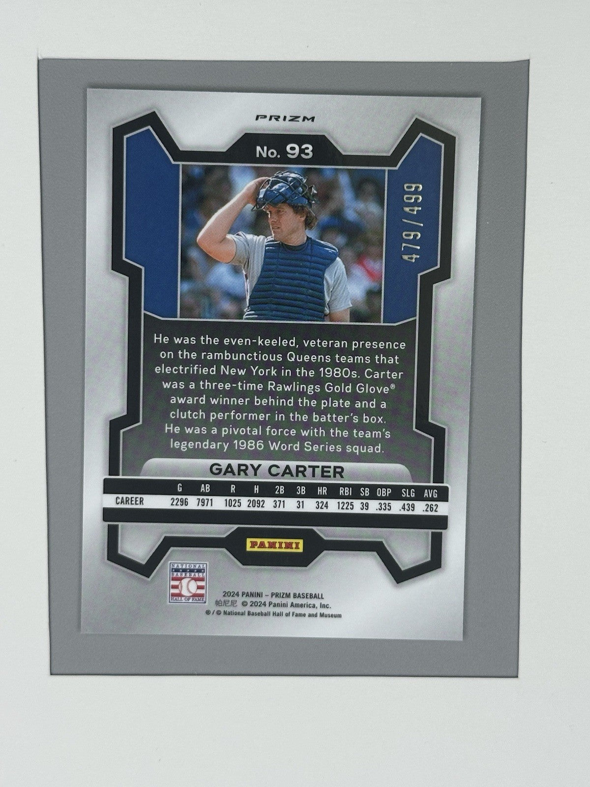 2024 Panini Prizm Gary Carter Pulsar 479/499 #93