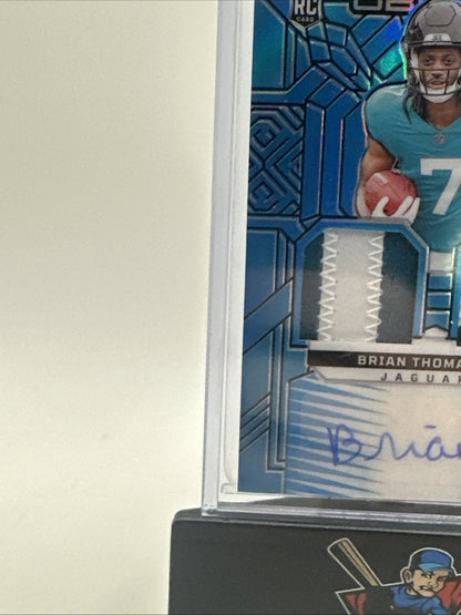 Brian Thomas Jr. 2024 Obsidian RPA Blue 23/25 Auto Dual Patch. Nice Patches!!!