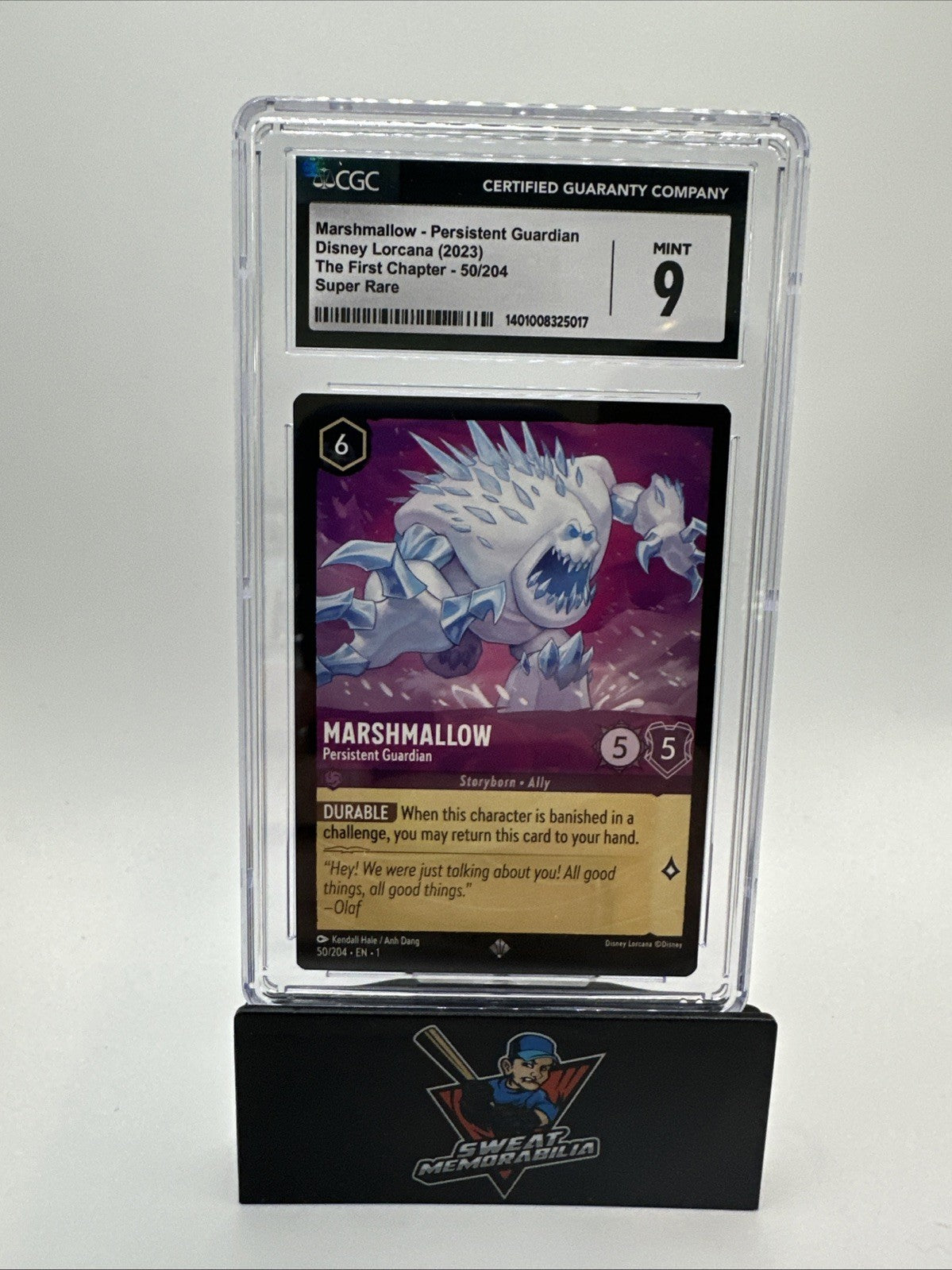 Disney Lorcana The First Chapter Marshmallow Persistent Guardian #50/204 CGC 9