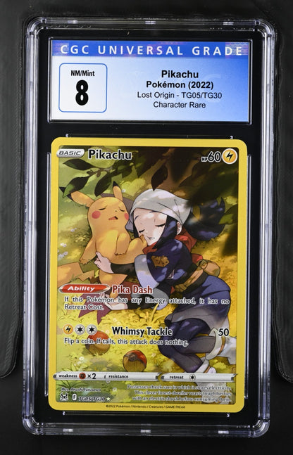 Pokemon 2022 Lost Origin Pikachu #TG05/TG30 CGC 9