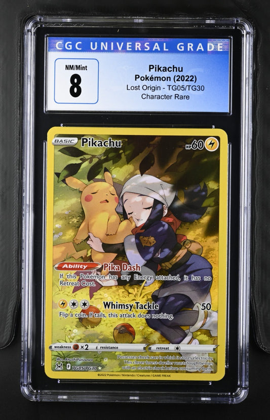Pokemon 2022 Lost Origin Pikachu #TG05/TG30 CGC 9
