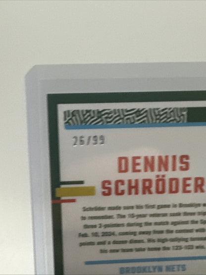 2023-24 Donruss Optic Red & Gold International /99 Dennis Schröder