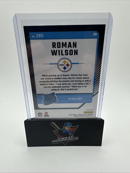 2024 Panini Donruss Optic - Rated Rookie Roman Wilson #285 Blue Prizm (RC)