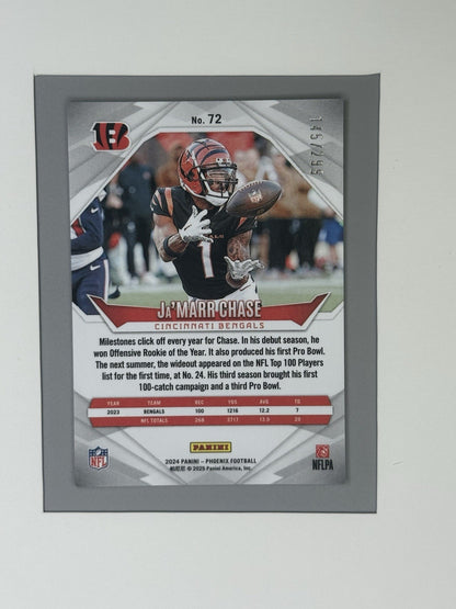2024 Panini Phoenix Ja'Marr Chase Red Prizm 145/299 #72